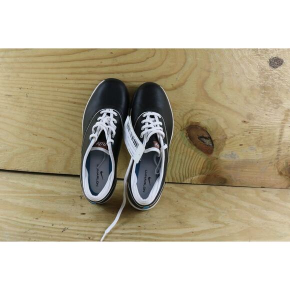 New Nike Sneakers Womens 7 Lunarlon Black Duet Classics Spikeless GOLF Shoes - Picture 8 of 10